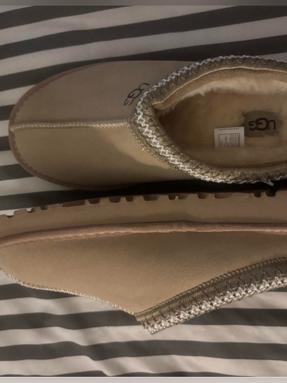 UGG Women's Chestnut Suede Slip-On Shearling Slippers